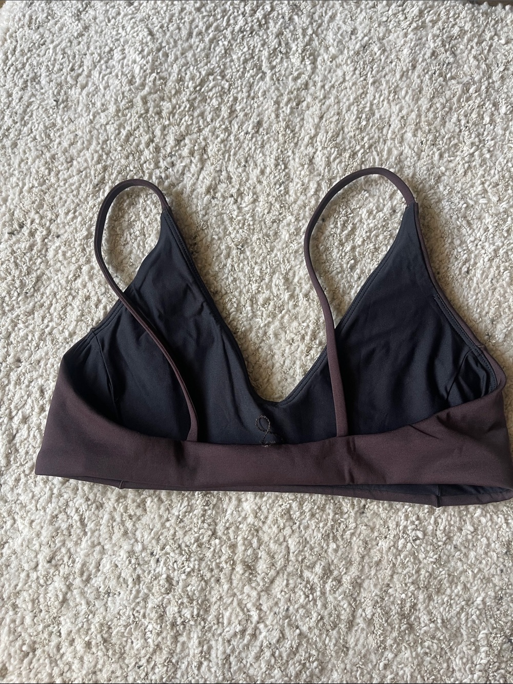 Left on Friday Sunday Bikini Top Cold Brew Brown - Picture 4 of 5